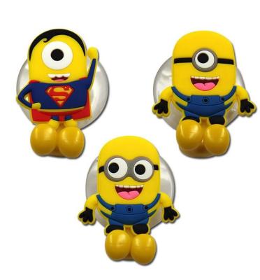 New Creative 3D Cartoon Cute Silicone Toothbrush Holder For Wall Sucker Accessories