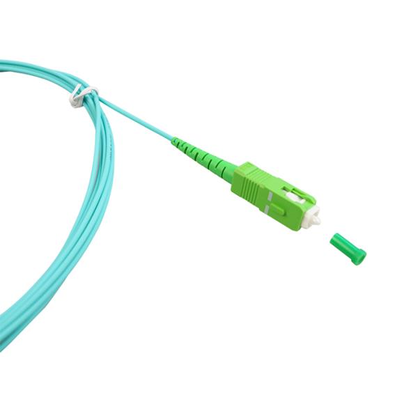 SC FC LC 1.6mm Single Mode 9125 Fiber Optic Jumper Cable / Simplex Patch Cord