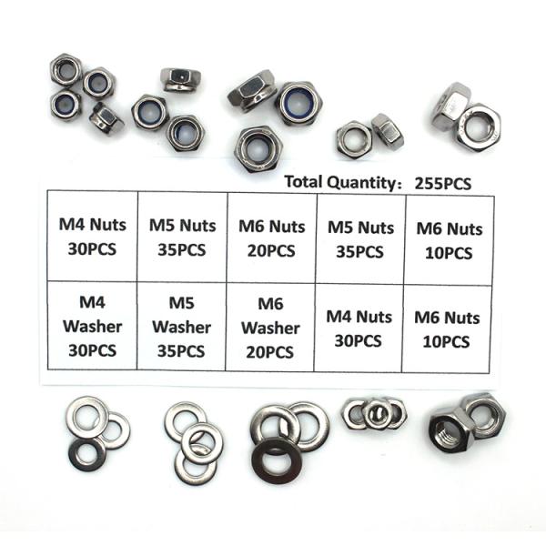 Industria de la automoción: nueces de nylock de bloqueo automático en medición métrica para fijación segura