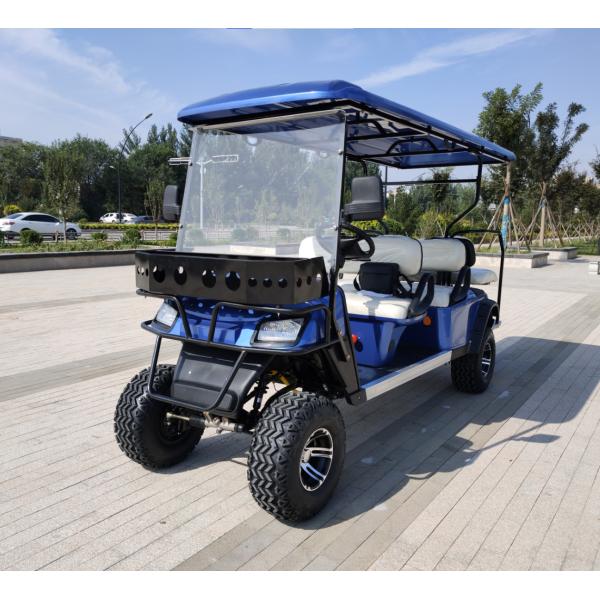 Importación de vehículos eléctricos básicos 4 + 2 asientos 12 pulgadas neumático de golf carro eléctrico a bordo Tipo de origen de carga