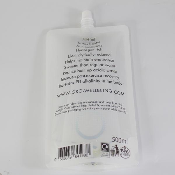 PH9.0 Glossy Finish Food Grade Custom Spout Pouch Liquid Juice Packaging Bag