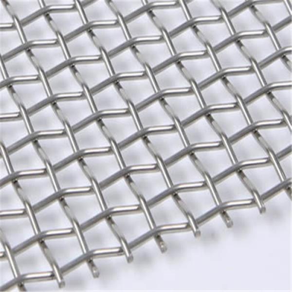 Square And Rectangular Openings Woven Wire Grid Crimped Wire Screen Rolls And Flat Panels