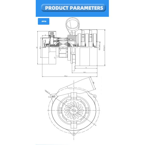 Безщеточная абсорбция воды промышленное 24V мотора пылесоса 36V
