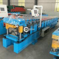 Boîte de vitesse en acier Ppgi Ridge Cap Roll Forming Machine de bureau à cylindre de profil