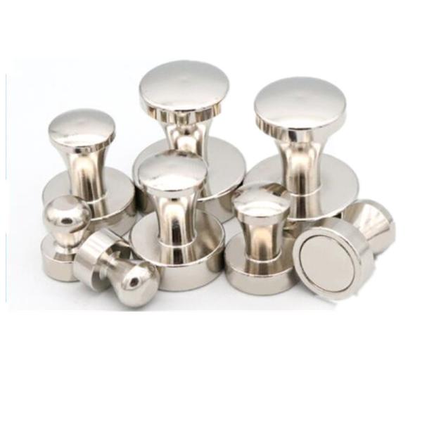 Permanent Magnetic Push Pins for Refrigerator Custom Size Neodymium Magnet Nails