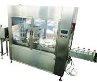 Flujo linear de relleno líquido de cristal automático del vino de la vodka de la máquina de la botella que capsula 415V
