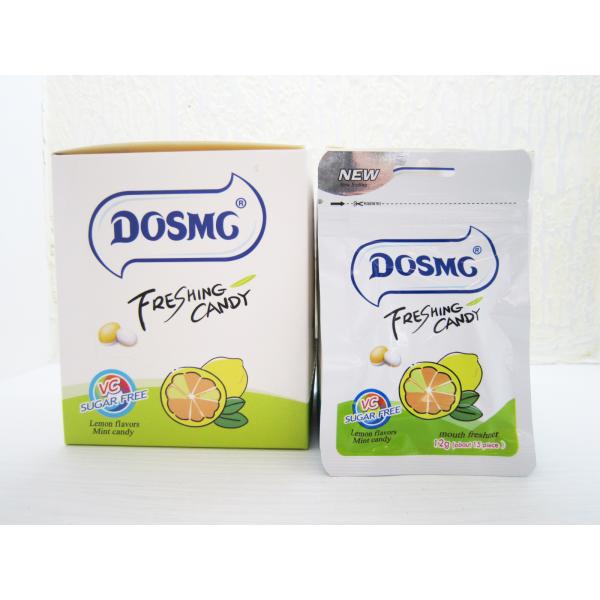 Caramelo de menta libre del paquete de la bolsita del caramelo de menta del caramelo del sabor del limón del azúcar funcional de la vitamina C 12g