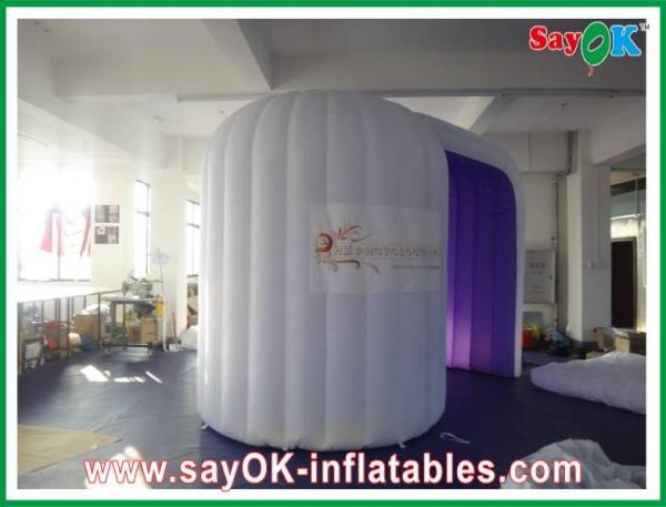 Tienda Foto-que toma inflable del partido de las decoraciones del estudio inflable de la foto púrpura durable del ventilador del CE
