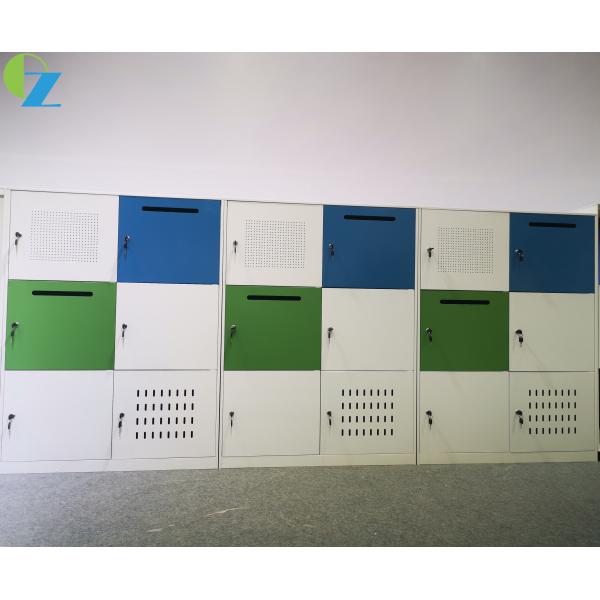 шкафчик 6 дверей начальной школы края 12mm красочный стальной с почтовым ящиком