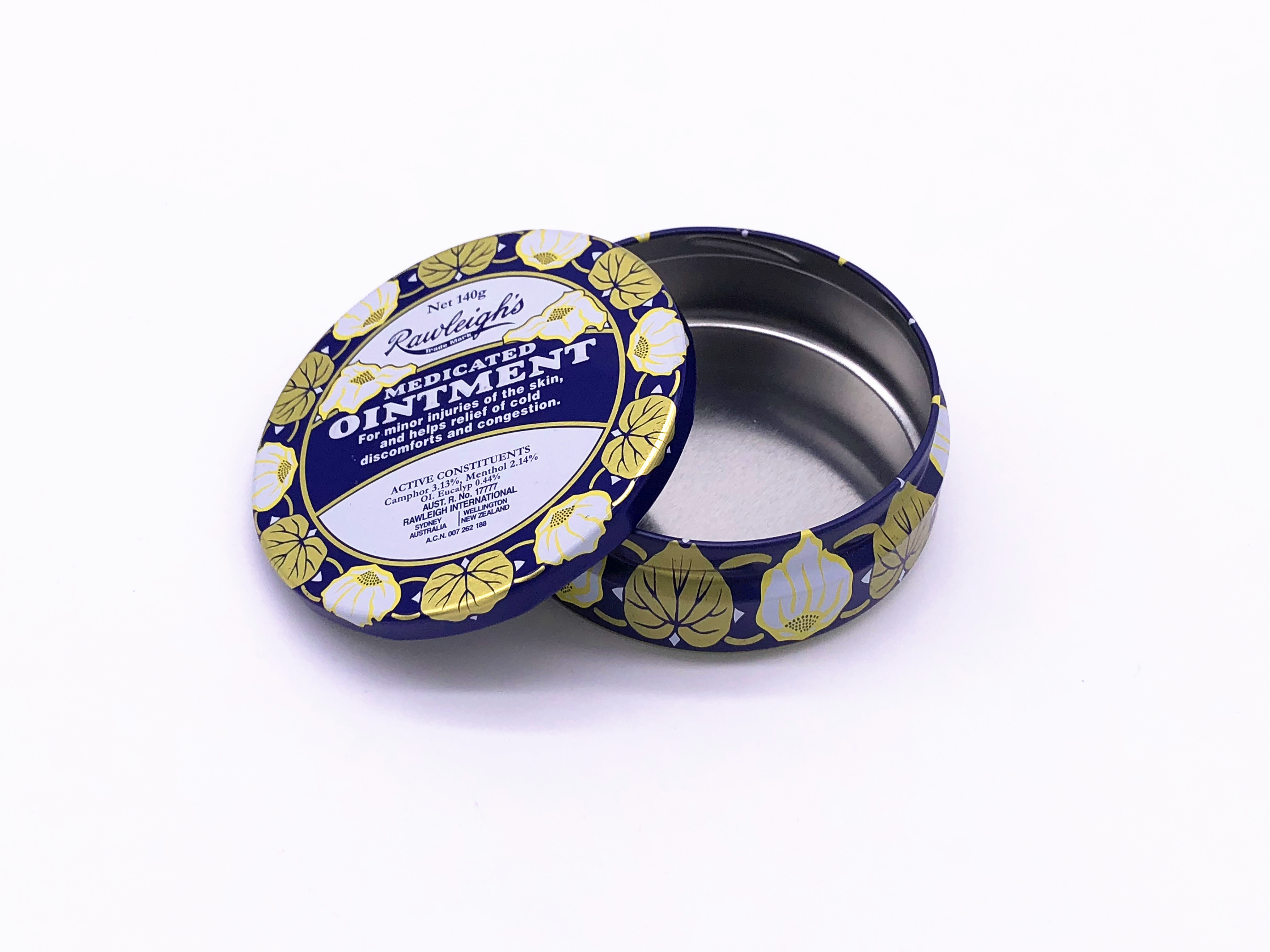 Food Grade Round Metal Tin Box With Screw Top For Cosmetic / Mint