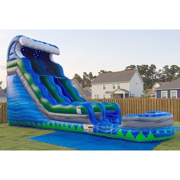 Big Inflatable Slide Water Lake Inflatable Water Park For Child And Adult Outdoor