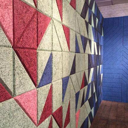 600*2400mm Indoor Decorative Acoustic Panel Ceiling Board with Density of 600-630kg/M3