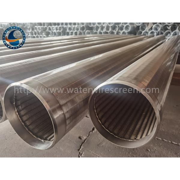 Stainless Steel Od168mm Wedge Wire Screen Pipe With 1.0mm Slot