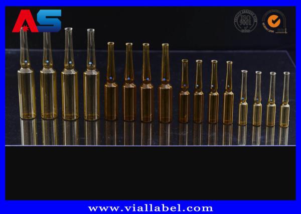 Buy 1ml Clear Amber Pharmaceutical Ampoules , Bulk 1ml Ampoule Wholesale