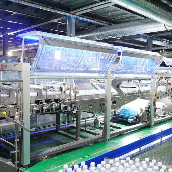 Paper Tray Heat Film Shrink Packer Packaging Machine For Plastic Bottle Wrapping