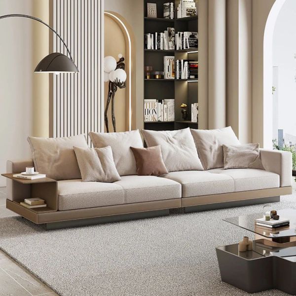 Modular Italy Design Genuine Leather Living Room White Simple Modern Sofa Set L Shaped Leather White Sectional Sofa