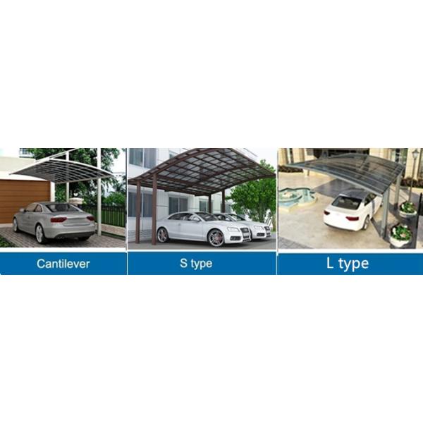 Алюминиевый паркинг для автомобилей Внешний дворик Карпорт Солнцезащитный тень Карпорт