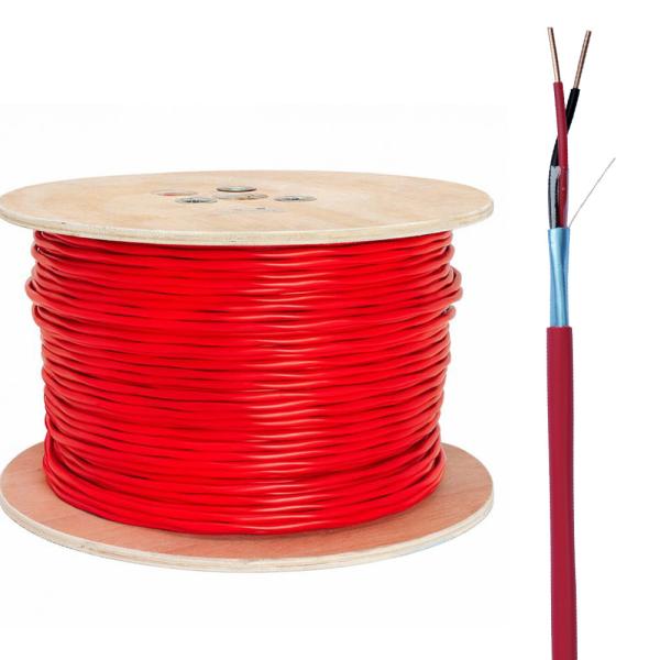 FPLR Riser Solid Bare Copper Conductors With Foam Polyolefin Insulation 2 Cores