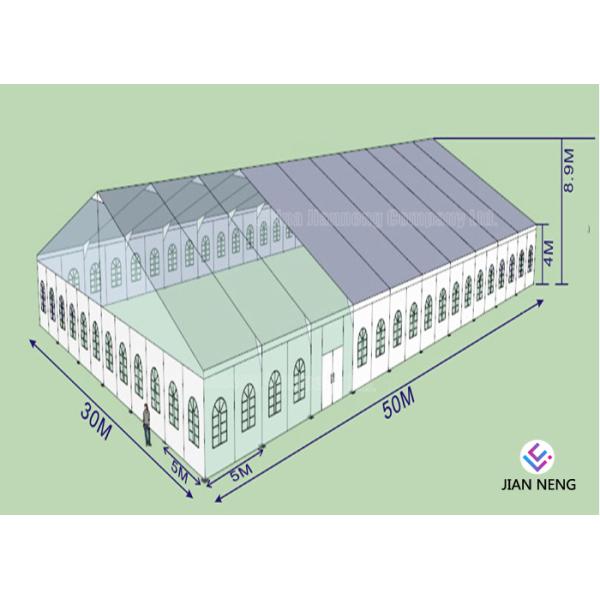 30M×50M Exhibition Tent Trade Show Tent With Aluminum Frame PVC Cover