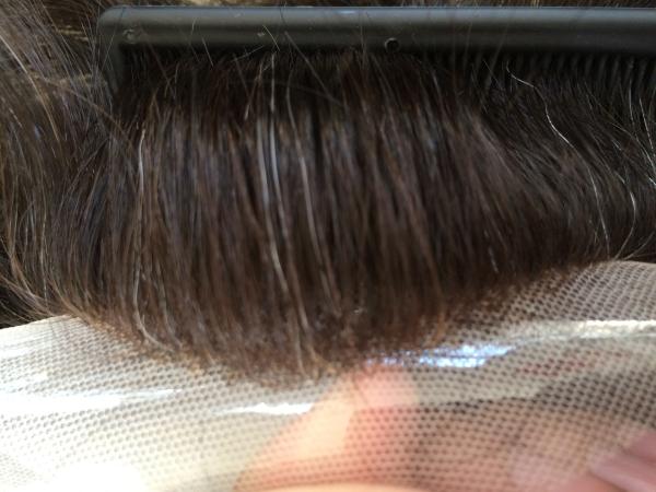 Densité 120% Perruques personnalisées pour femmes 14 pouces Demi-perruque Cheveux humains Brun