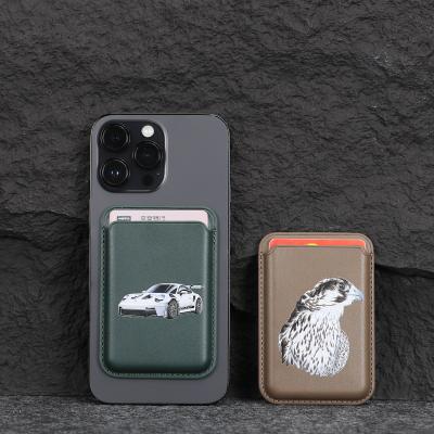 25 Color Magsafe Magnetic Wallet Card Holder Customizable For IPhone