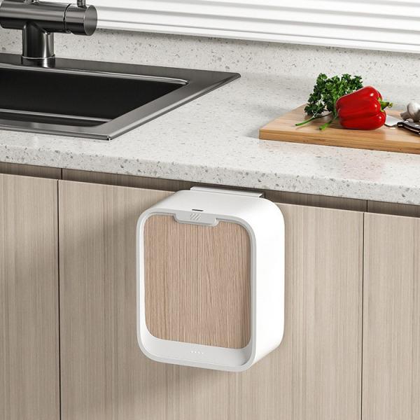 Household Wall Mounted Trash Can 7L Smart Trash Can For Kitchen