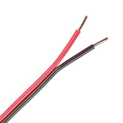 Clear Transparent Red Black BC 2x1.0 Speaker Cable For End Audio Systems