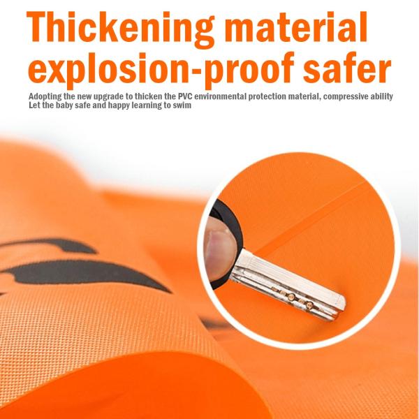 Kids Swimming Arm Ring Foldable PVC Inflatable Float Air Sleeves Circle