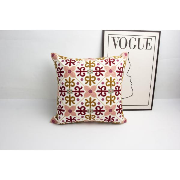 18*18inch Customized Pattern Decor Pillows Classic Design Full Cover Towel  Embossed Embroidery Pillows for Living Room
