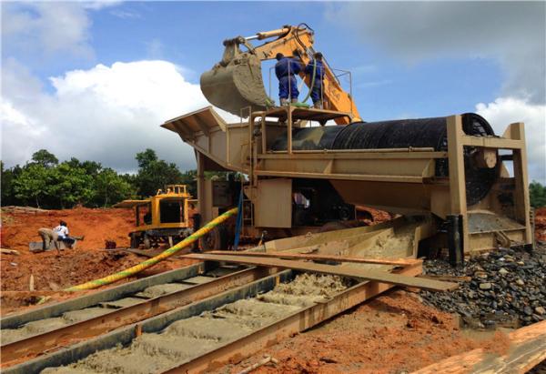 30m3/H,24Kw Power, 8m Length ,Steel,Rotary Movable,Gold Washing Trommel Screen