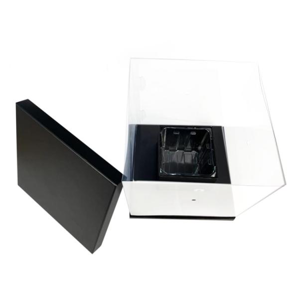 Boîte à fleurs transparente haut de gamme Mat Lamination recyclable et portable