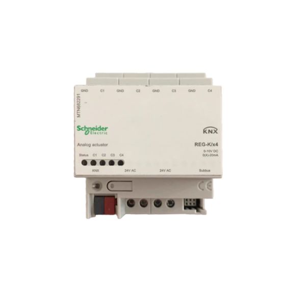 Schneide SpaceLogic KNX 8 Gang Analogue Input Module REG-K Light Grey MTN682291