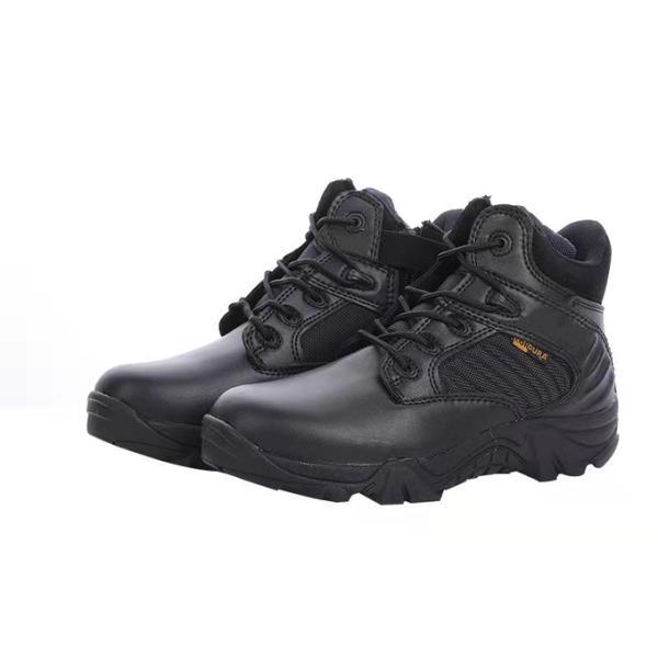 Breathable Waterproof Low Cut Tactical Boots With Zipper Oil Resistant