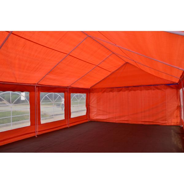 Orange Large Capacity Outdoor Party Tents , Easy Installation Garden Party Tent