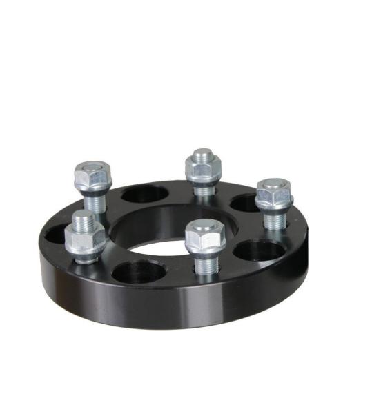 1 5x4.5 to 5x4.5 Black Wheel Spacers - fits Dodge Chrysler Toyota 12x1.5 Studs, 25mm wheel spacer
