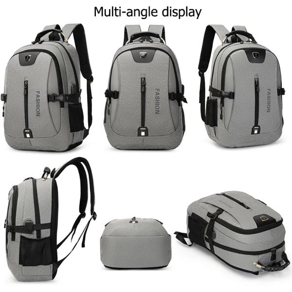 Main Material Oxford Custom Logo USB School Backpack for Casual Sports and Laptop
