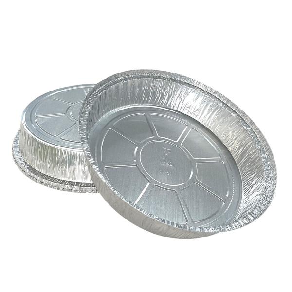 Custom Fast Food Aluminum Foil Food Container Disposable Round Baking Tray Foil Pans