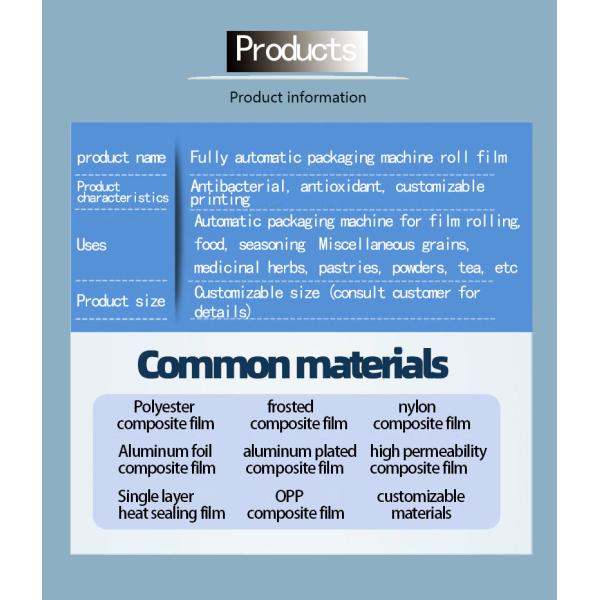 Прозрачная упаковочная пленка PE Пластиковая композитная пленка Opp Heat Seal