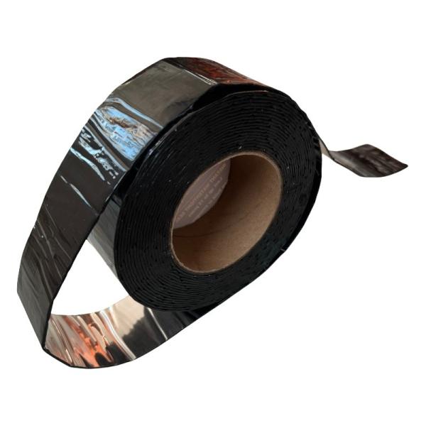 Self Adhesive Bitumen Waterproof Tape 1.2mm 1.5mm 2.0mm For Gap Sealing