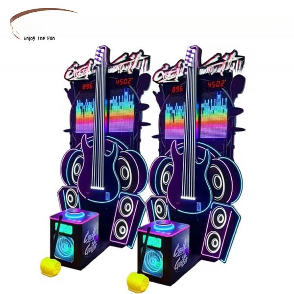 クレイジーギターゲーム スポーツ アーケードマシン 美しい形 涼しい照明