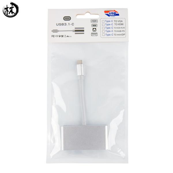 Kico High Speed USB-C Hub Type C to Usb 3.0 * 3 With Type-C Female Port  4-in-1 Factory Price