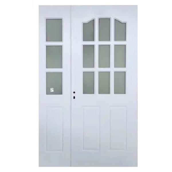 Porta de revestimento de PVC UPVC personalizada com cor opcional e largura do quadro da janela de 70 mm