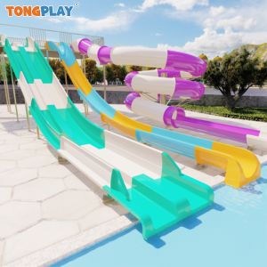 Deep Water Areas Fiberglass Large Adult Slide Amusement Park Equipment