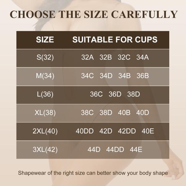 Open Crotchless Backless Shapers Thong HEXIN Invisible Bra for Women's Waist Slimming