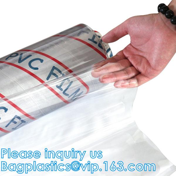 PVC Film, Super Clear, Factory Price Non-Sticky soft Vinyl PVC filexible Film, Glossy Embossed