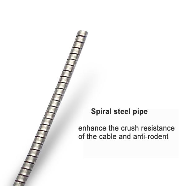 24 Core Lszh Flexible Indoor Fiber Optic Cable Armored GJSFJV 5mm~6mm