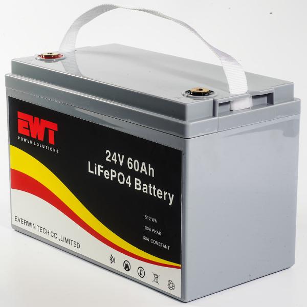 Fósforo de ferro de lítio 25,6V 60AH Bateria com Smart BMS EWT Factory Wholesale Online