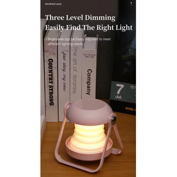 Folding LED Night Light Portable LED Lantern Lamp Rechargeable For Bedroom