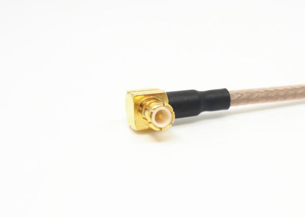 Conector coaxial masculino Diameter=0.51mm do RF do ângulo direito de conjuntos de cabo MCX de RG316 RF
