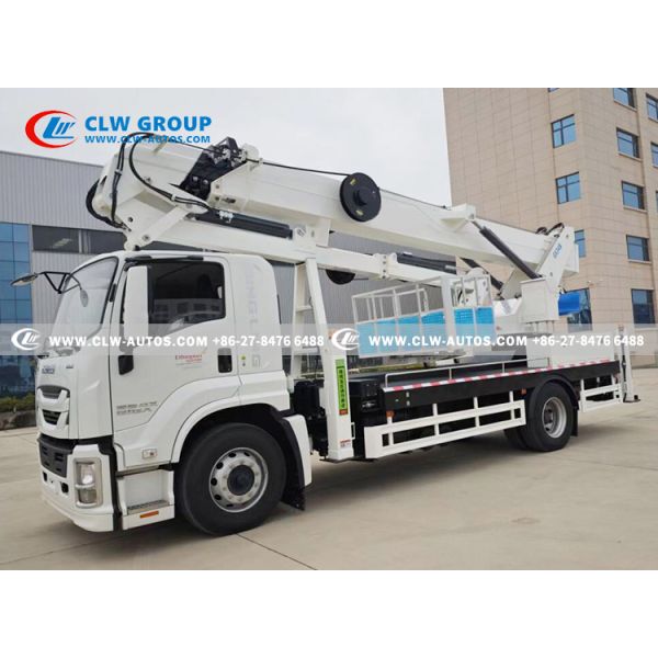 ISUZU GIGA 34-Meter Insulated Aerial Work Truck with Dielectrically Insulated Bucket and Articulated Folding Arm